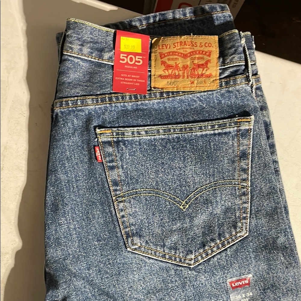 NWT Levi's Blue Straight Jeans Timeless Style